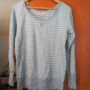 Victoria's Secret green and grey thermal shirt. Size L